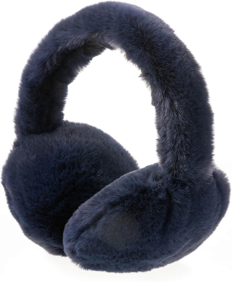 SUNBORRY Store Foldable Ear Muffs for Women, Faux Fur Adjustable Earmuffs for Winter - Image 1